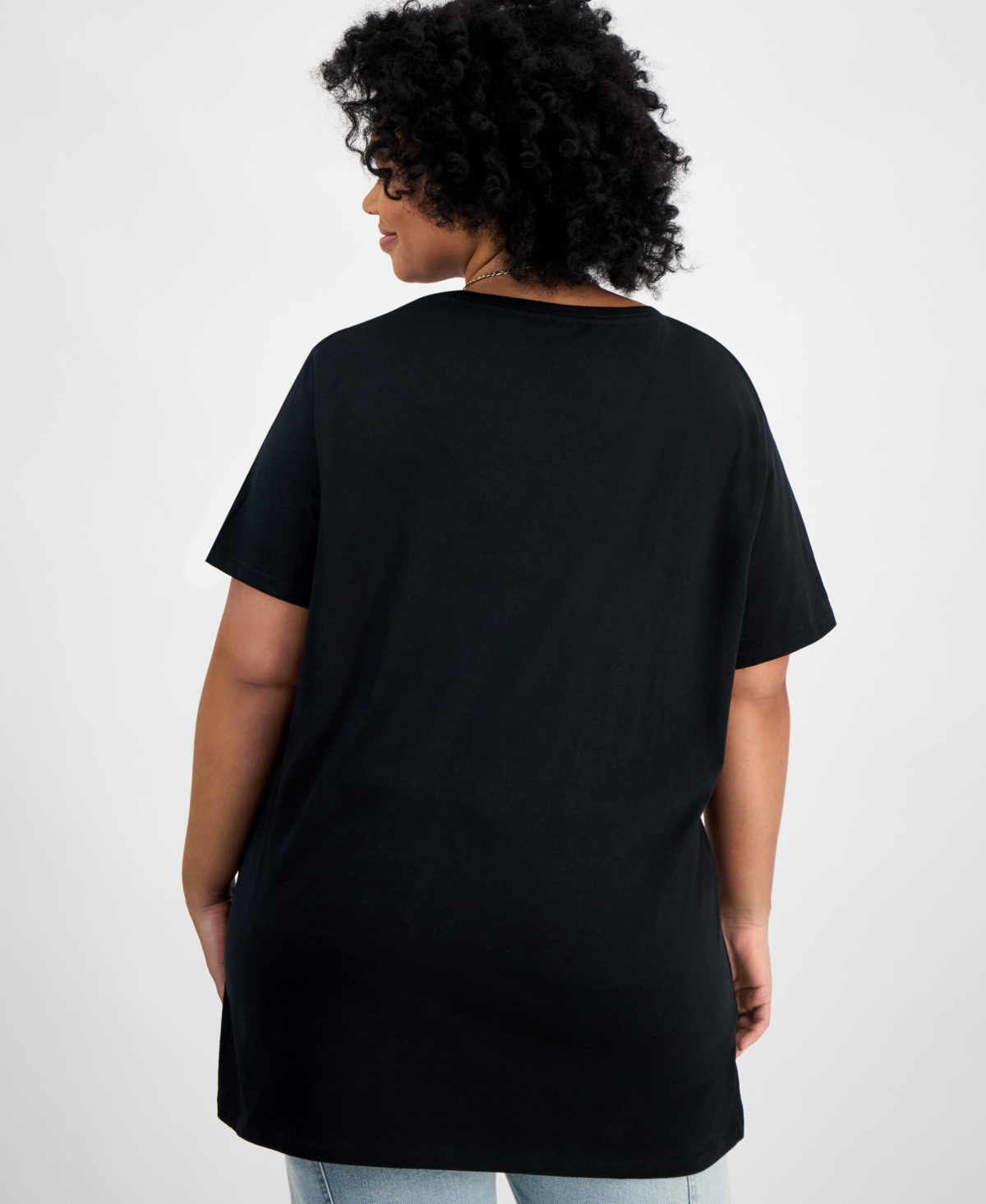 Hybrid Apparel Trendy Plus Size Cotton Celebrate Black History Graphic Top In Multi