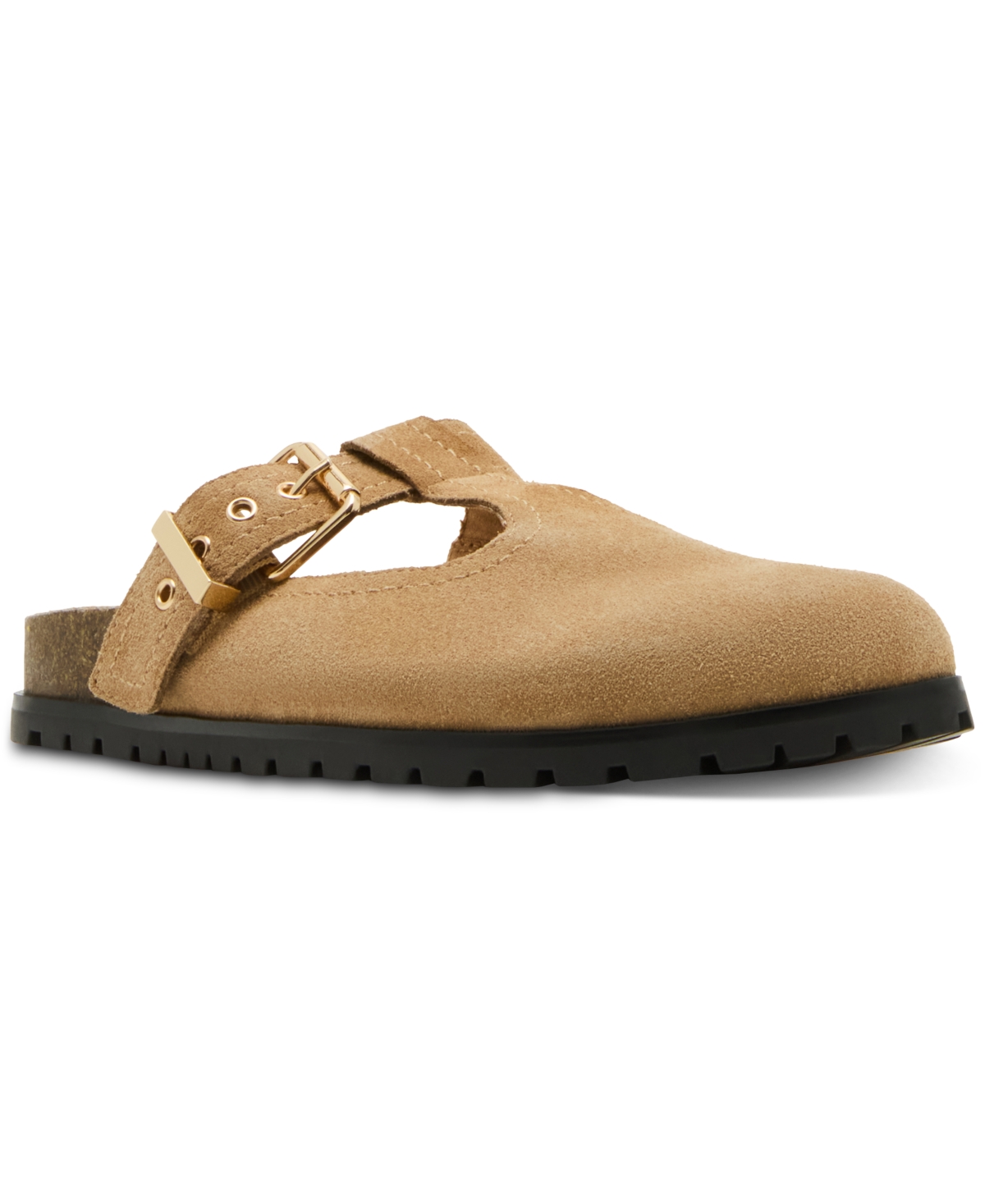 Steve Madden Atticus Clog In Light Tan Suede