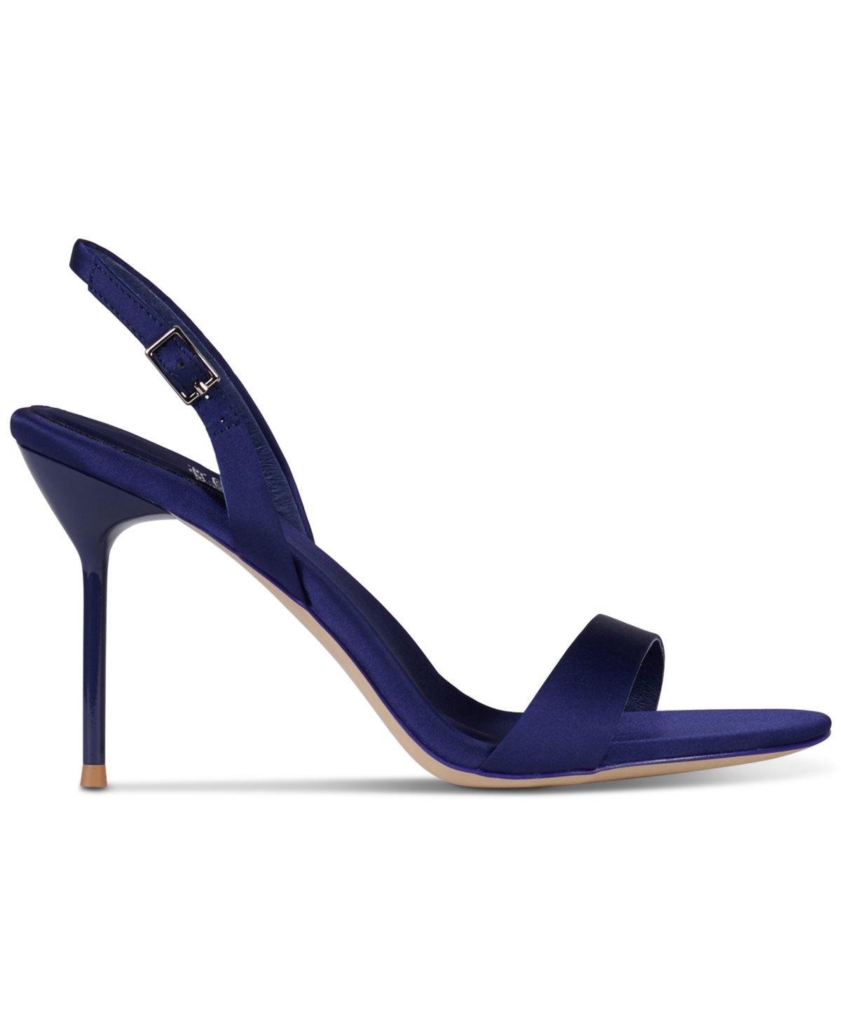 Jeffrey Campbell Go-getter Halter Stiletto Dress Sandals In Blue Satin