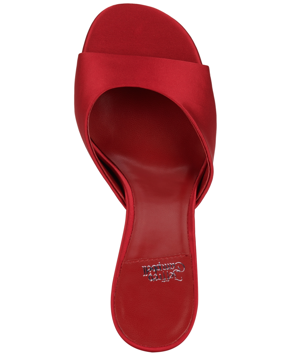 Jeffrey Campbell Mew-2 Sculpted Vinyl Wedge Sandals In Red Satin Combo