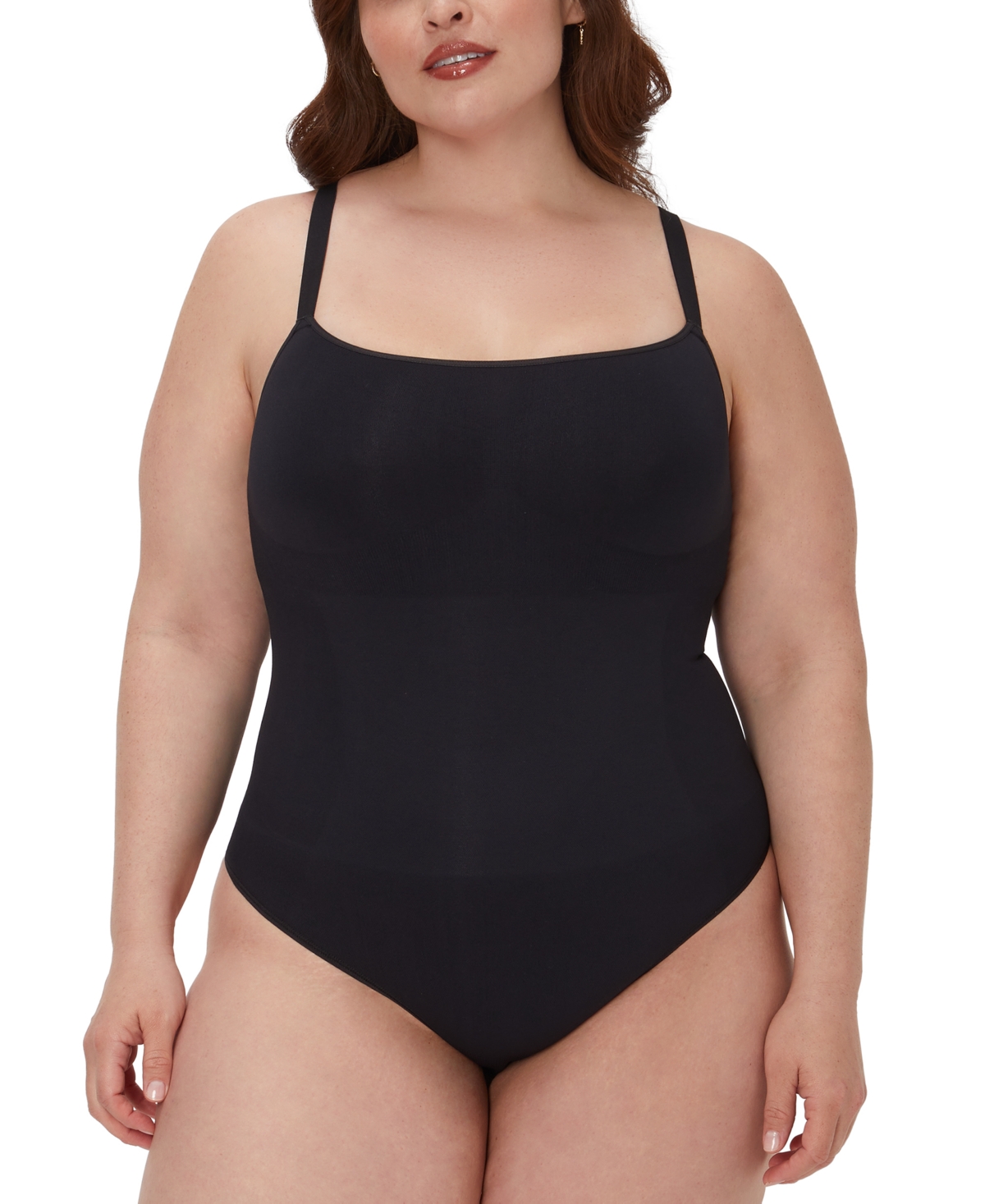Women's Everyday Seamless Shapewear Thong Bodysuit DMS830 - Just Brown