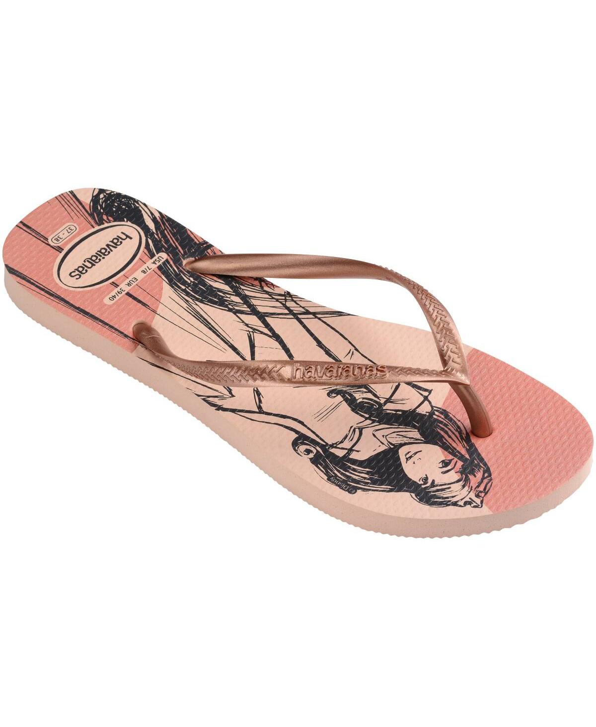 Women's Slim Princess Slip On Sandals - Ballet Rose, Golden Blush, Rosa