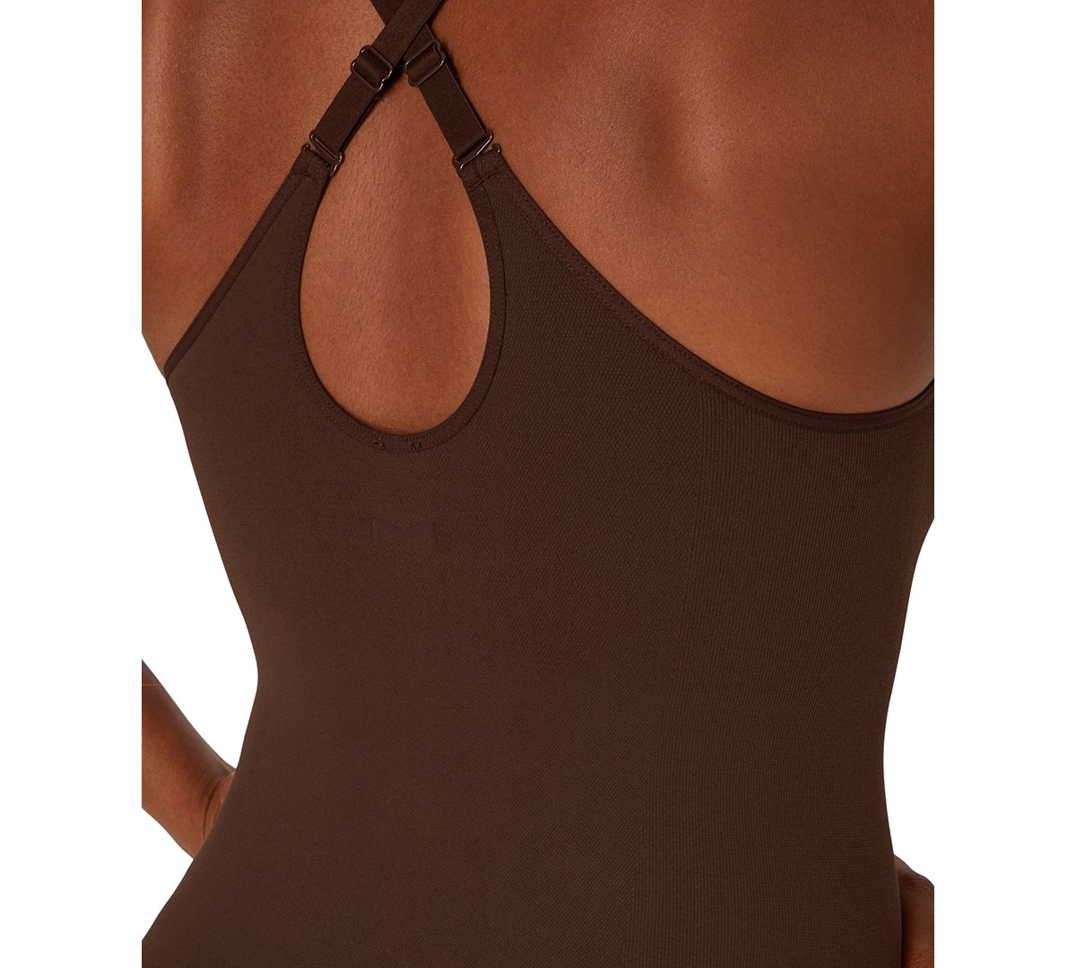 Shop Maidenform Women's Everyday Seamless Shapewear Thong Bodysuit Dms830 In Just Brown