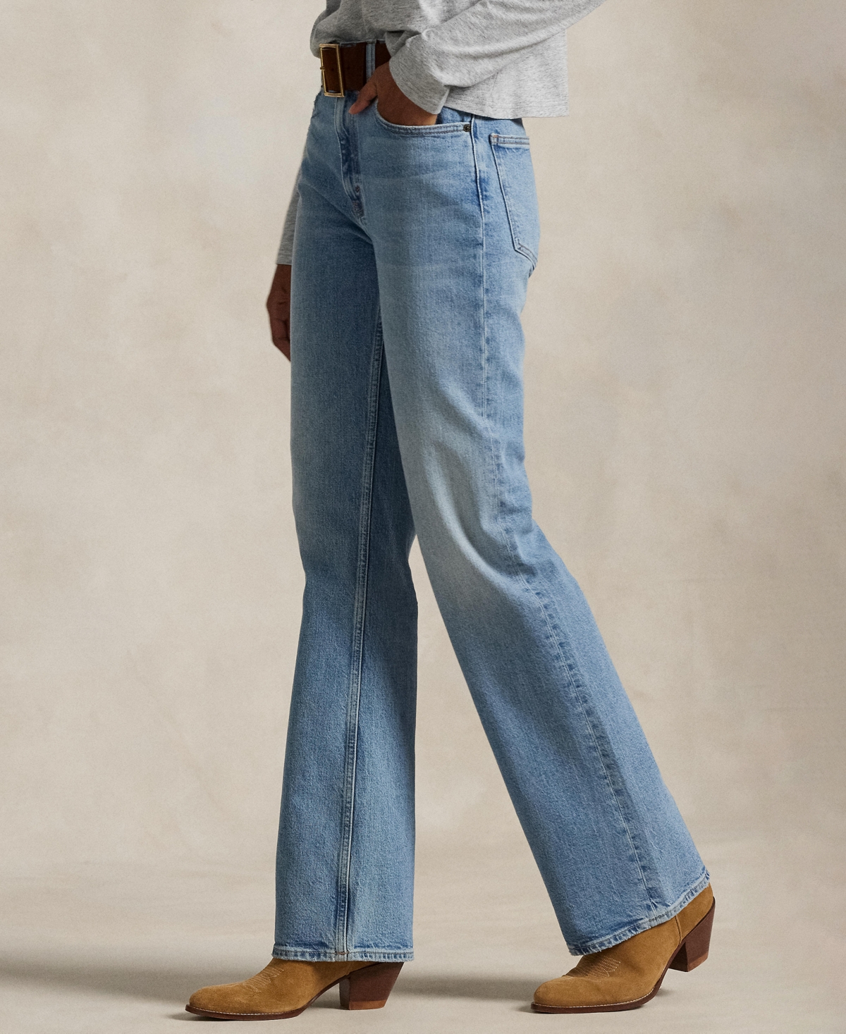 Shop Polo Ralph Lauren Women's Boot Jeans In Bruini Wash