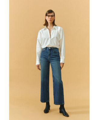 The Cityer Crop Wide Jeans