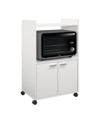 Ayla 2-Door Kitchen Microwave Cart