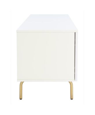single  wood construction Genevieve collection contemporary design media stand
