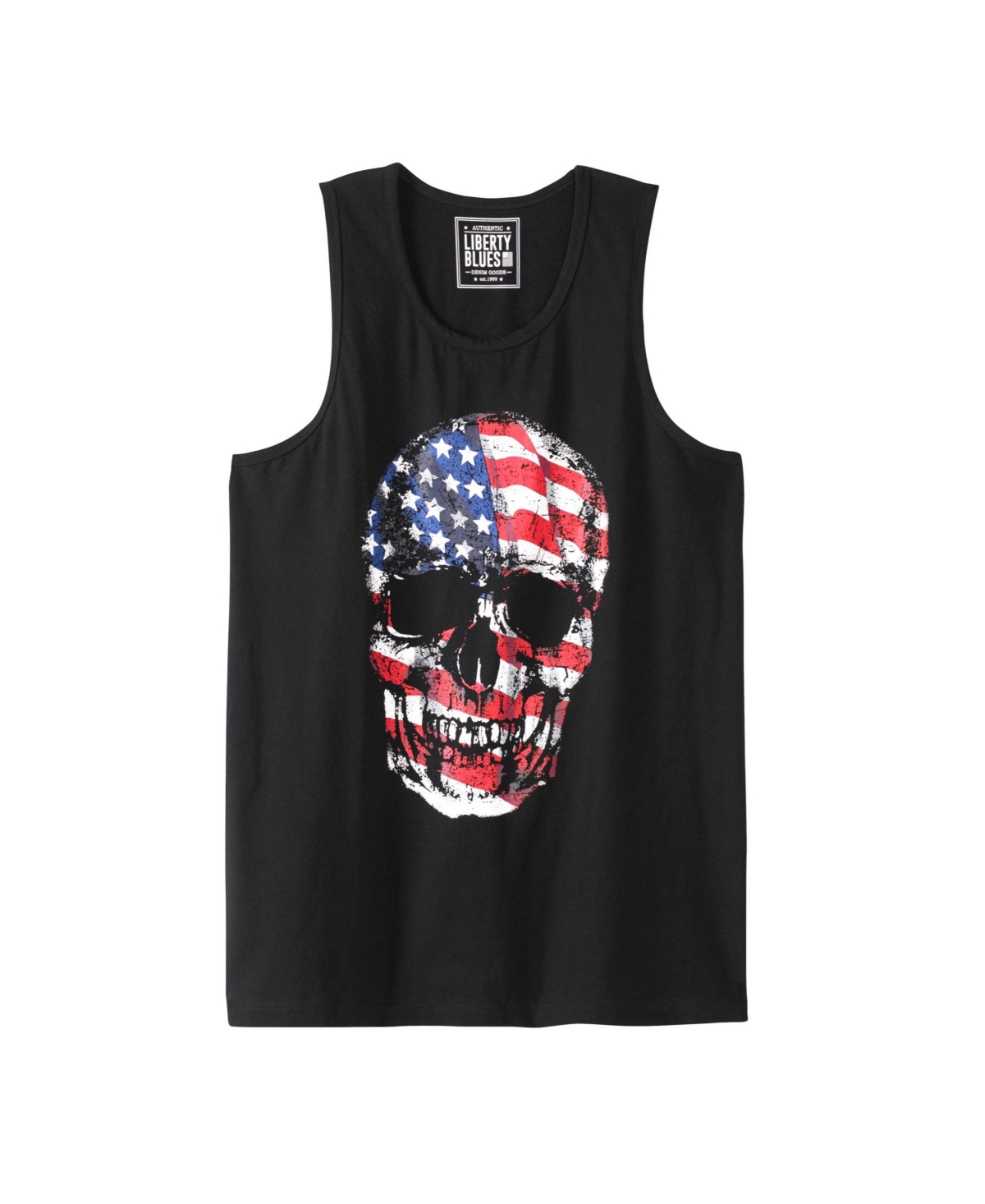 Big & Tall by KingSize Americana Tank - Skull