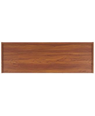 1 Pc Wood Media Stand, Tambour Doors, Interior Storage & Open Shelves – Entertainment Consoles