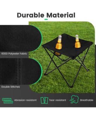 Outdoor Folding Camping Chairs and Table Set with Carrying Bag