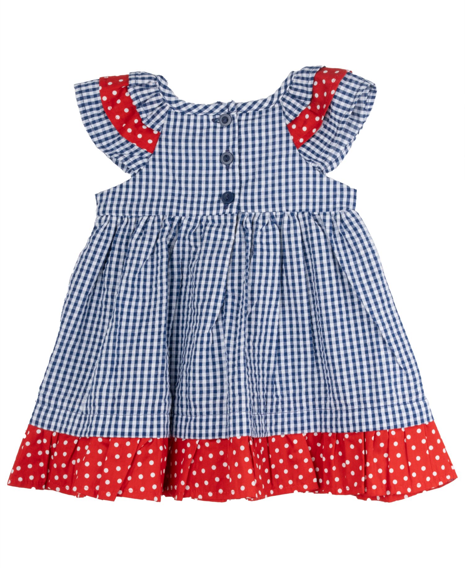 Baby Girls Lady Bug Seersucker Dress