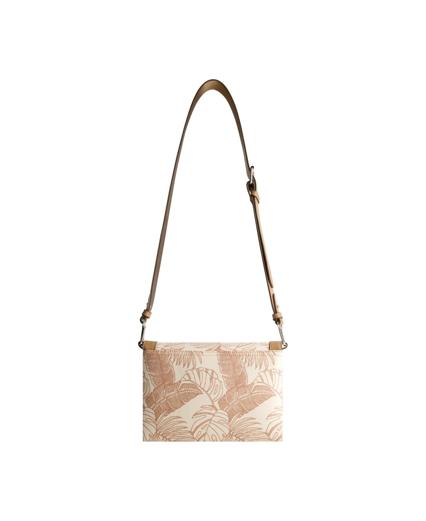 Женская сумка Tommy Bahama Graphic Leaf Print City Messenger, цвет: Рыжевато-коричневый — фото 2