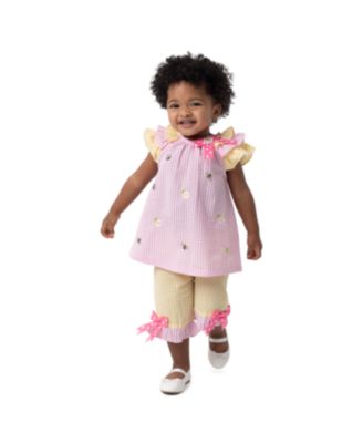 Baby Girls 2-Piece Spring Seersucker Dress Set