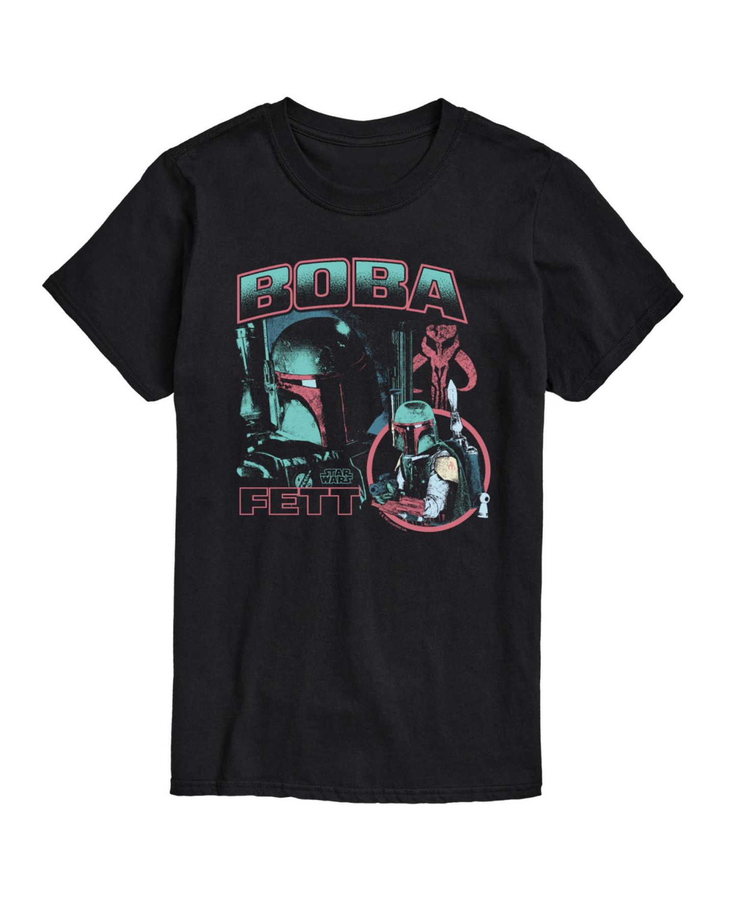 Мужская футболка AIRWAVES Star Wars Boba Fett Short Sleeve, цвет: Чёрный — фото 1