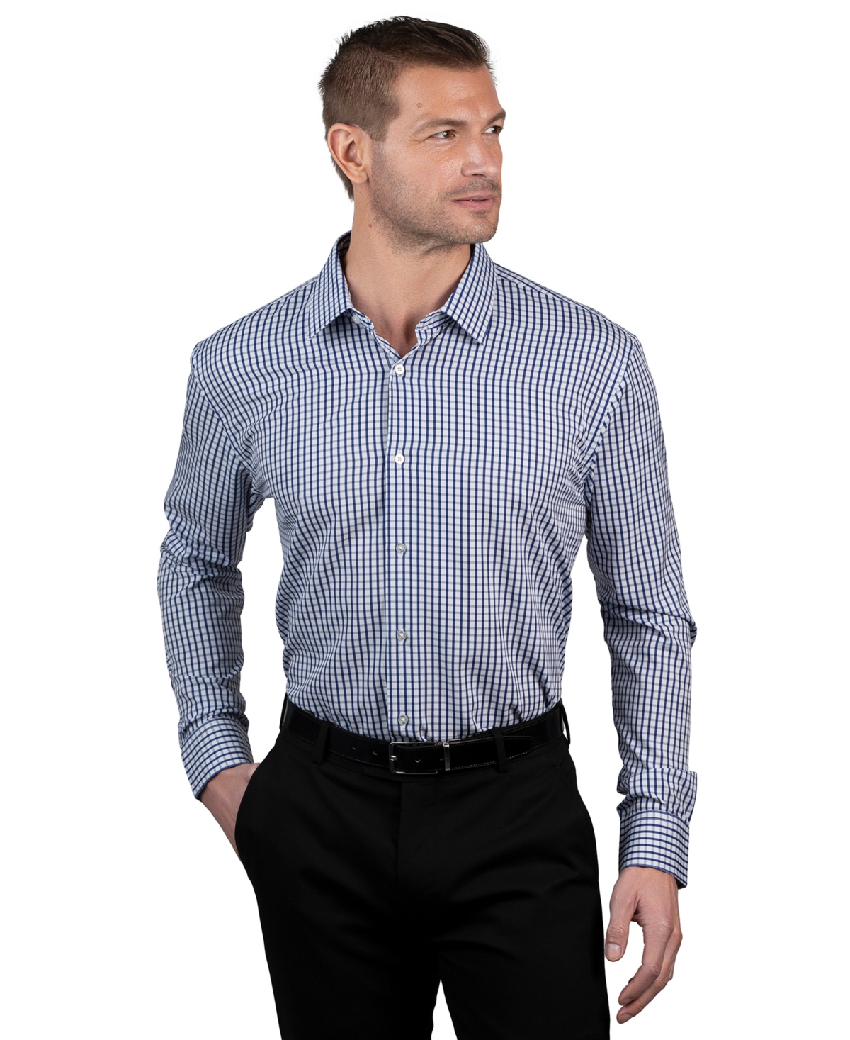 Men's Regular-Fit Dress Shirt - White