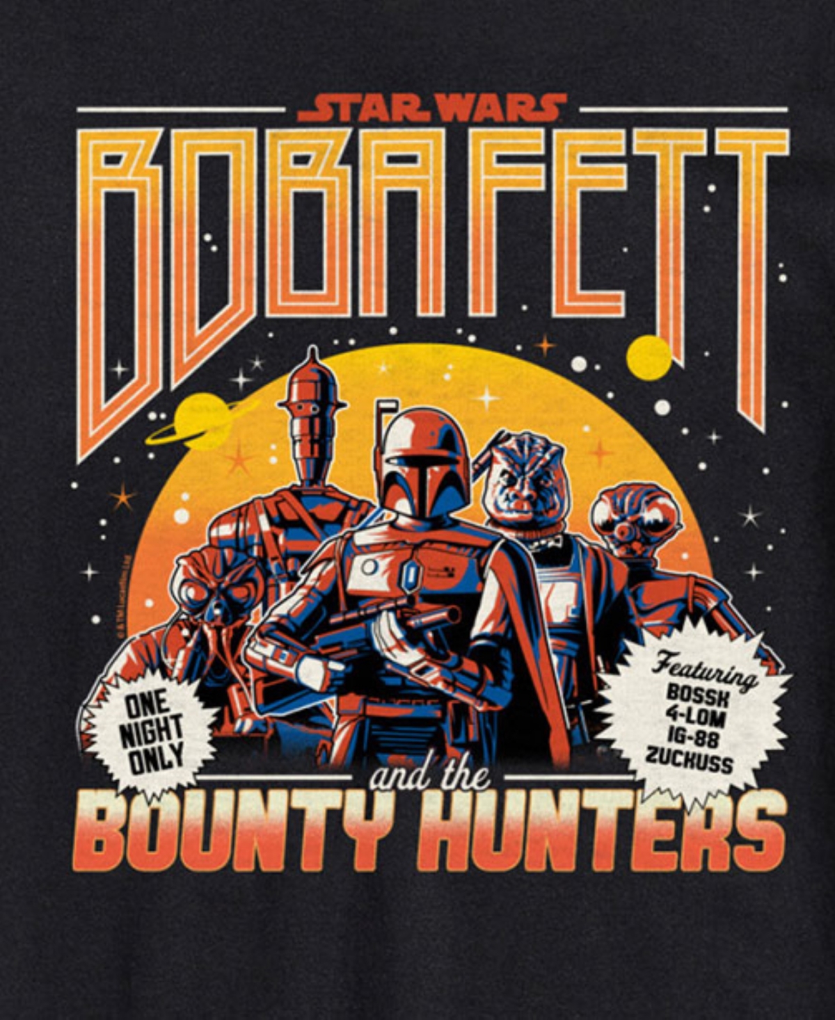 Airwaves Men's Star Wars Boba Fett Short Sleeve T-shirt In Black