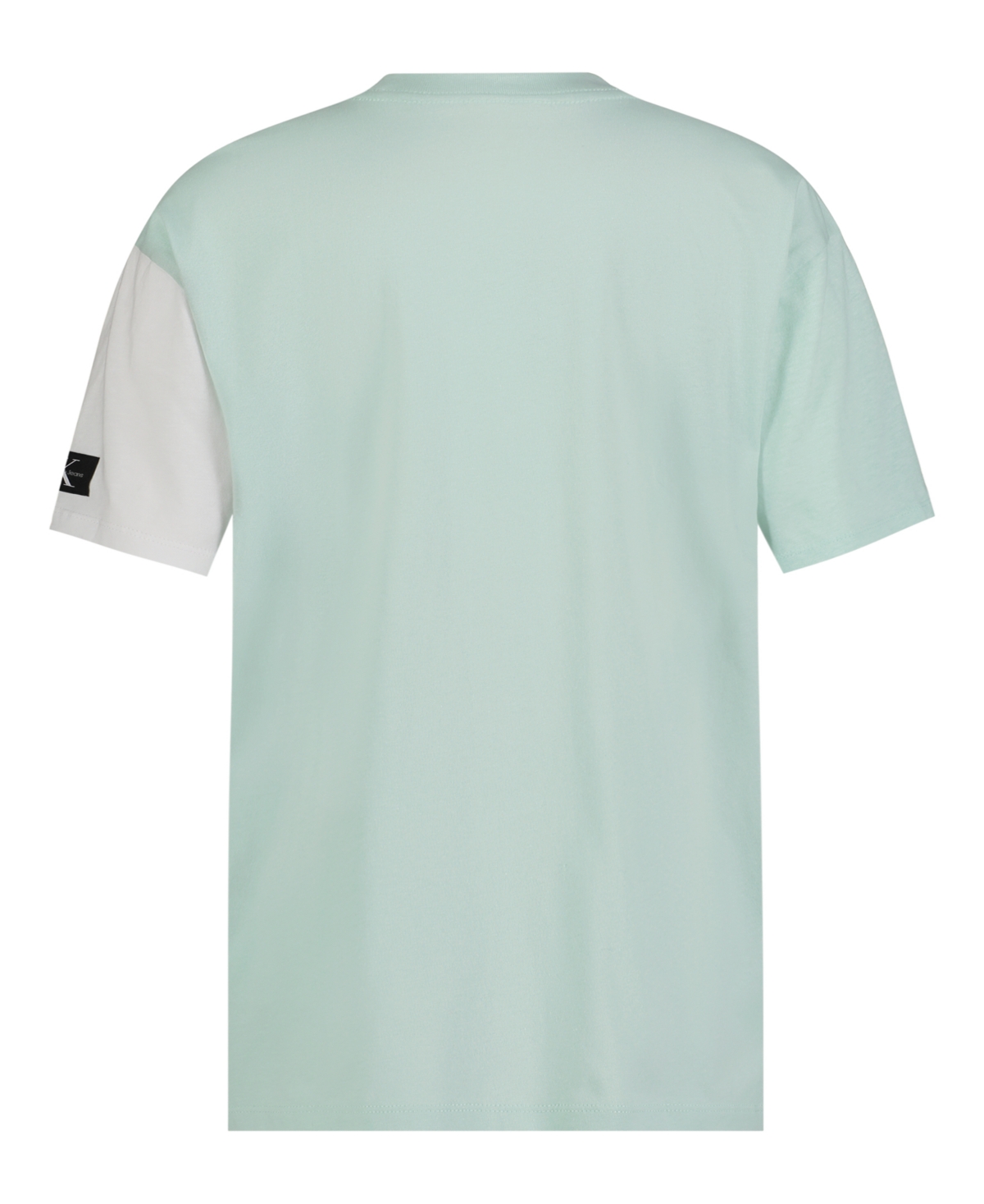 Calvin Klein Big Boys Block Party Short Sleeve T-shirt In Light Sage Heather