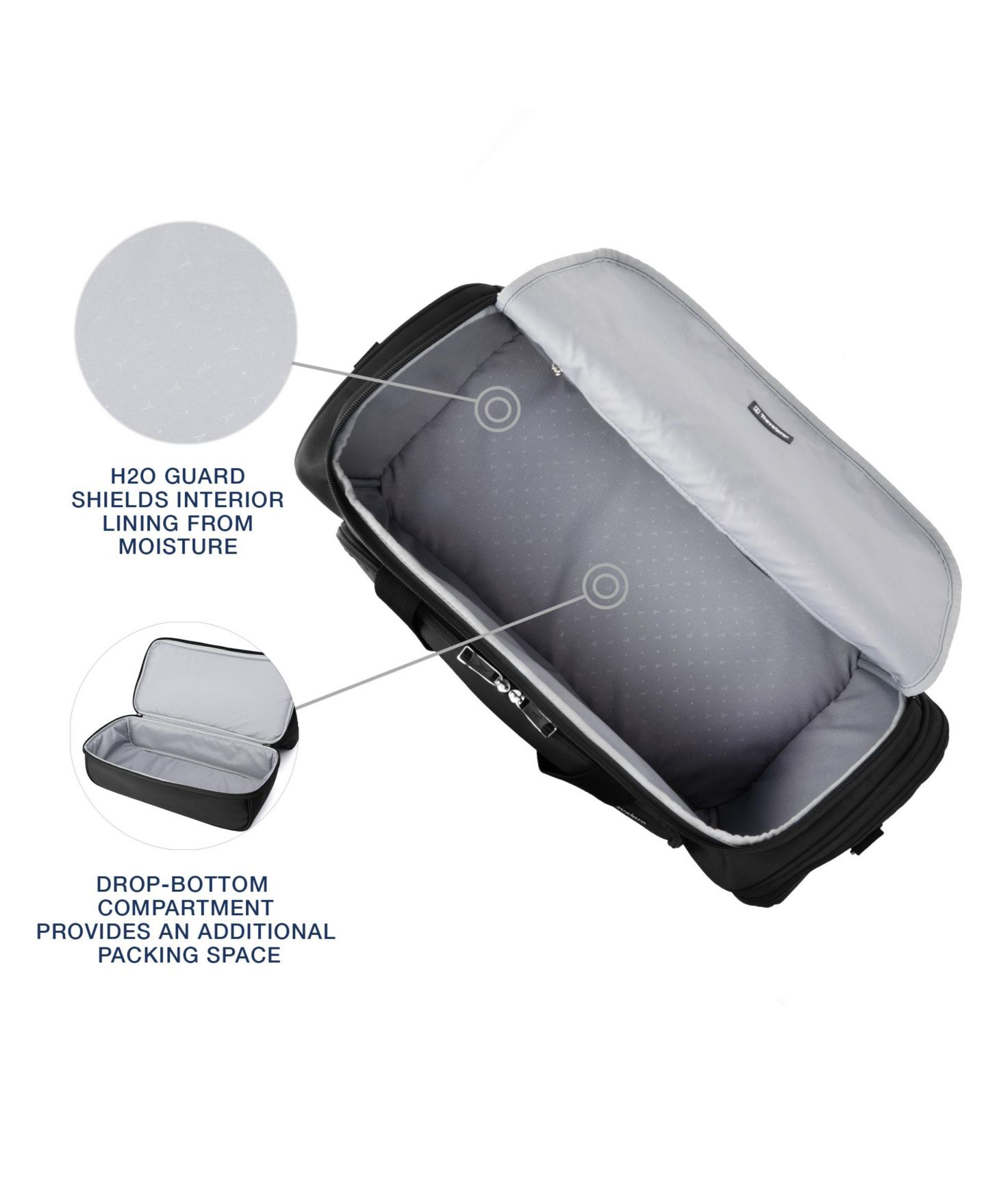 Сумка Travelpro WalkAbout 7 19" Drop Bottom Duffel, цвет: Чёрный — фото 10