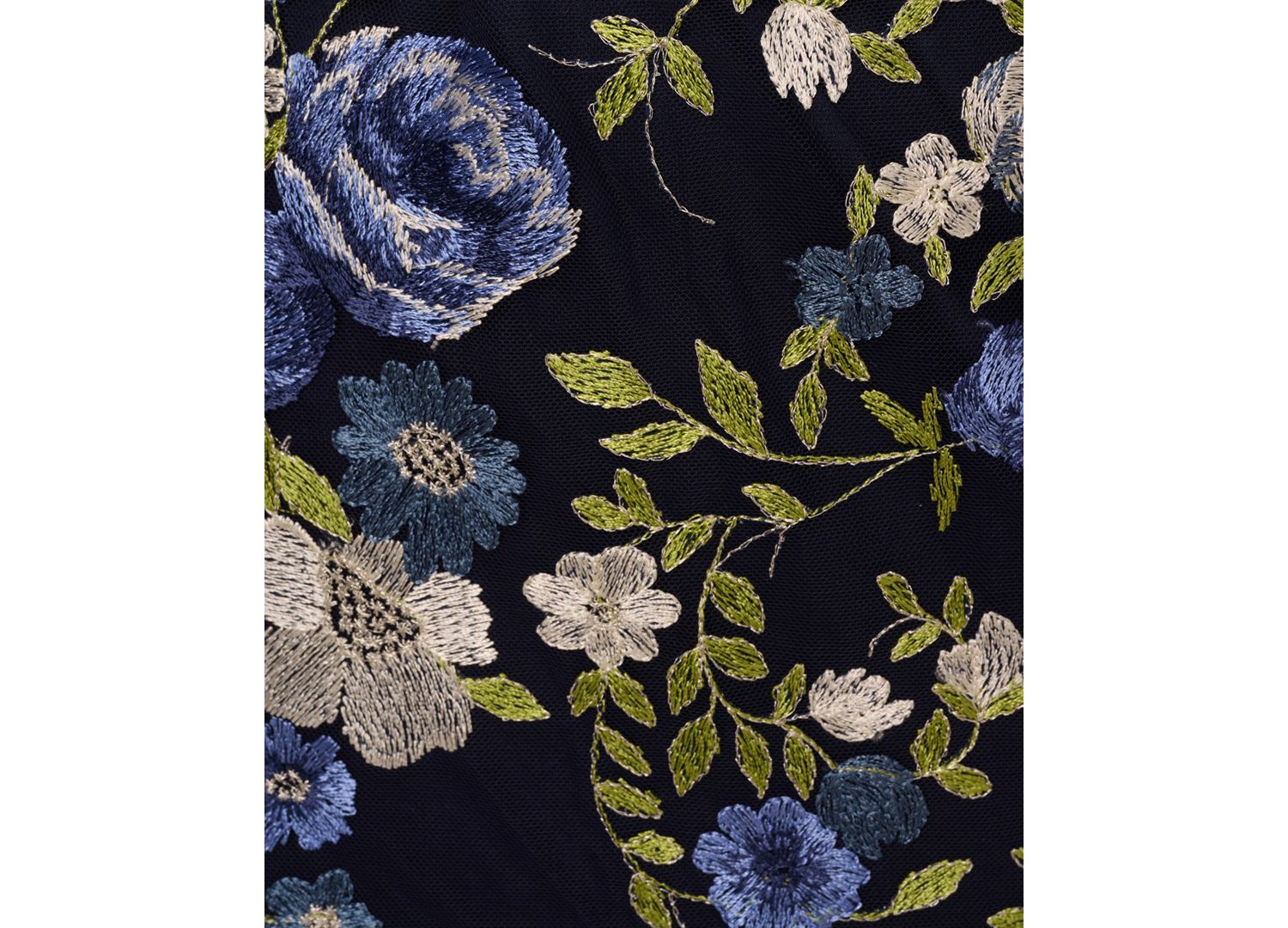 Women's Cascading Floral Sheath Gown
