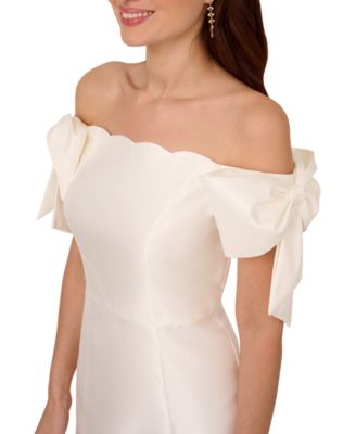 Women's Off-The-Shoulder Bow-Sleeve Dress