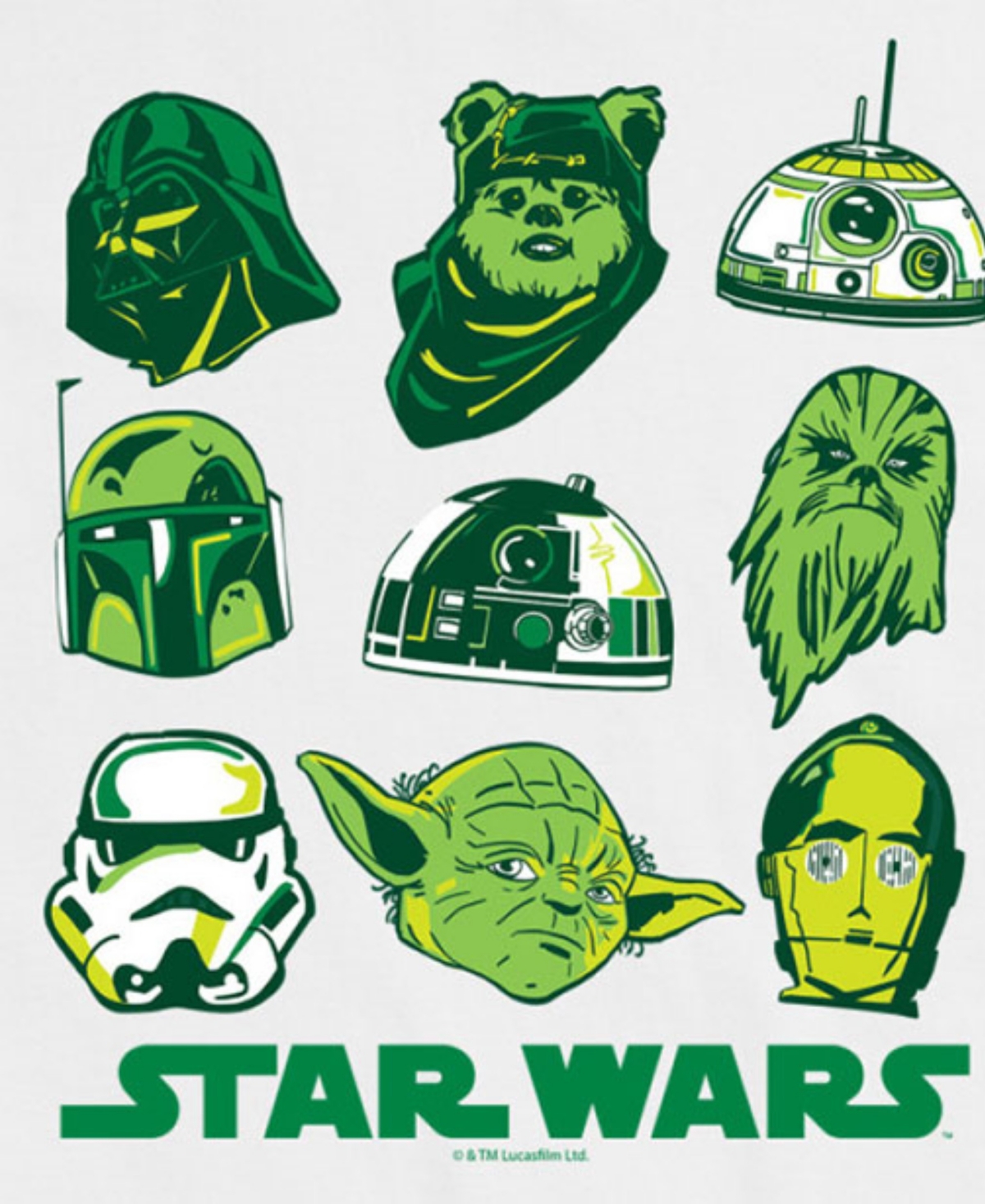 Airwaves Men's Star Wars St Patricks Day Short Sleeve T-Shirt