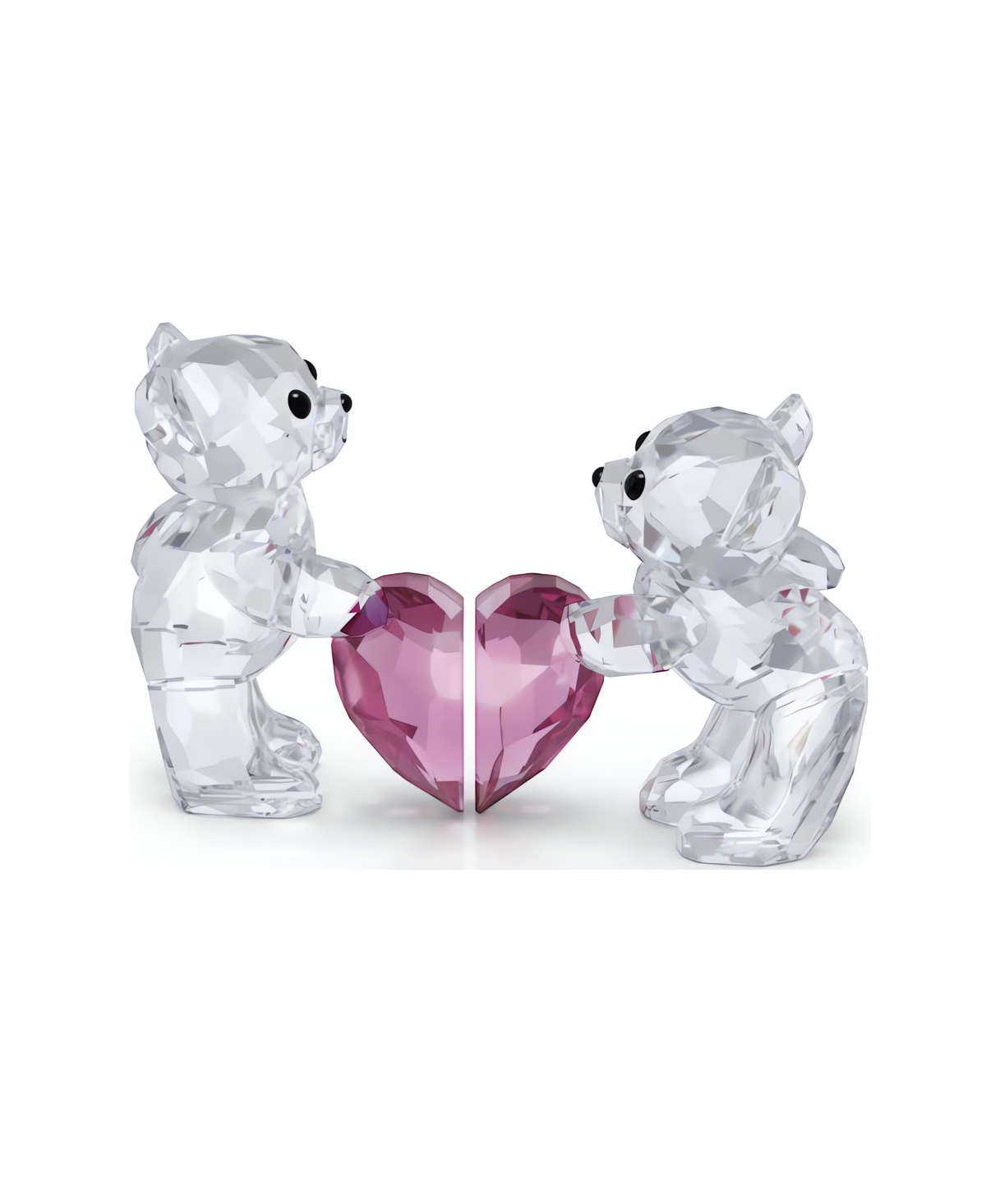 Swarovski Kris Bear A Perfect Match Figurine In Pink