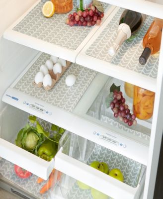 Herringbone Print Fridge Liner 6 Pack Set, 24" x 12"