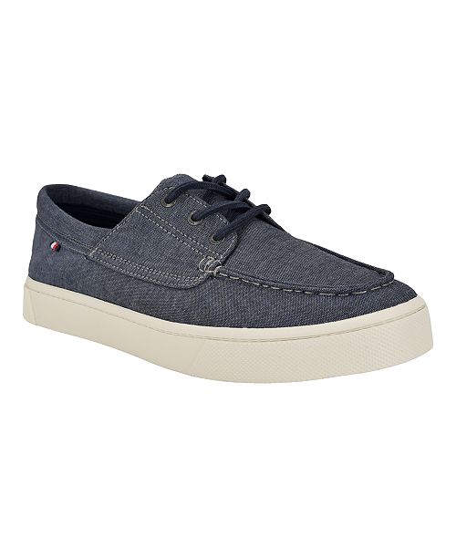 alfani Tommy Hilfiger Men's Relenn Three Eye Boat Sneakers Men's Shoes