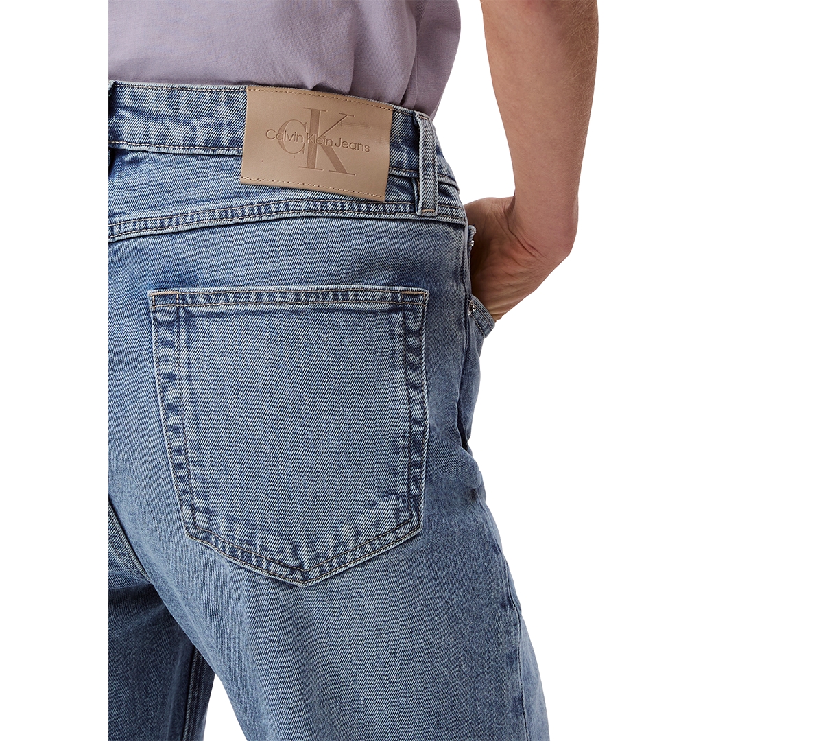 Shop Calvin Klein Jeans Est.1978 Women's 90s Straight-leg Stretch Jeans In Blue Stone