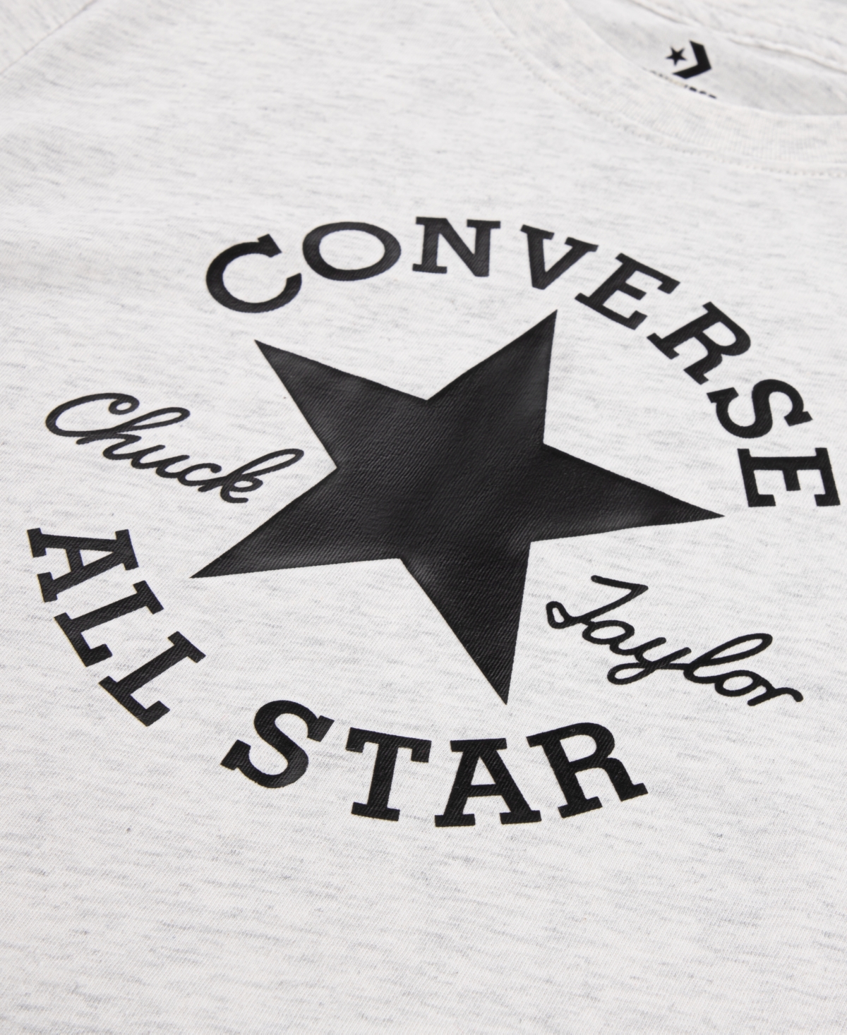 Converse Big Boys Dissected Chuck Patch Short Sleeve T-shirt In Birch Heather