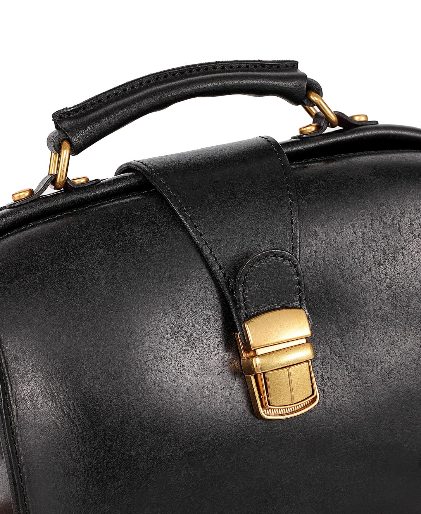Женская сумка OLD TREND Genuine Leather Doctor Transport Satchel, цвет: Чёрный — фото 10