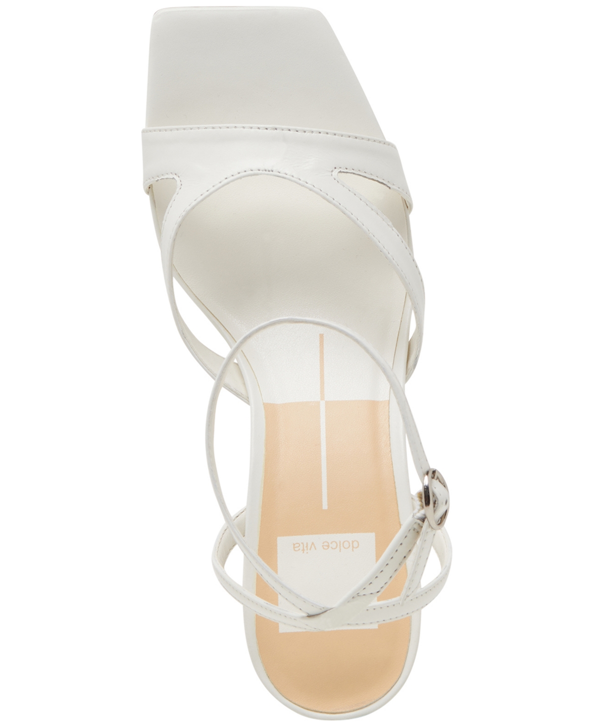 Dolce Vita Jemmy Imitation Pearl Slide Sandal In True White Leather