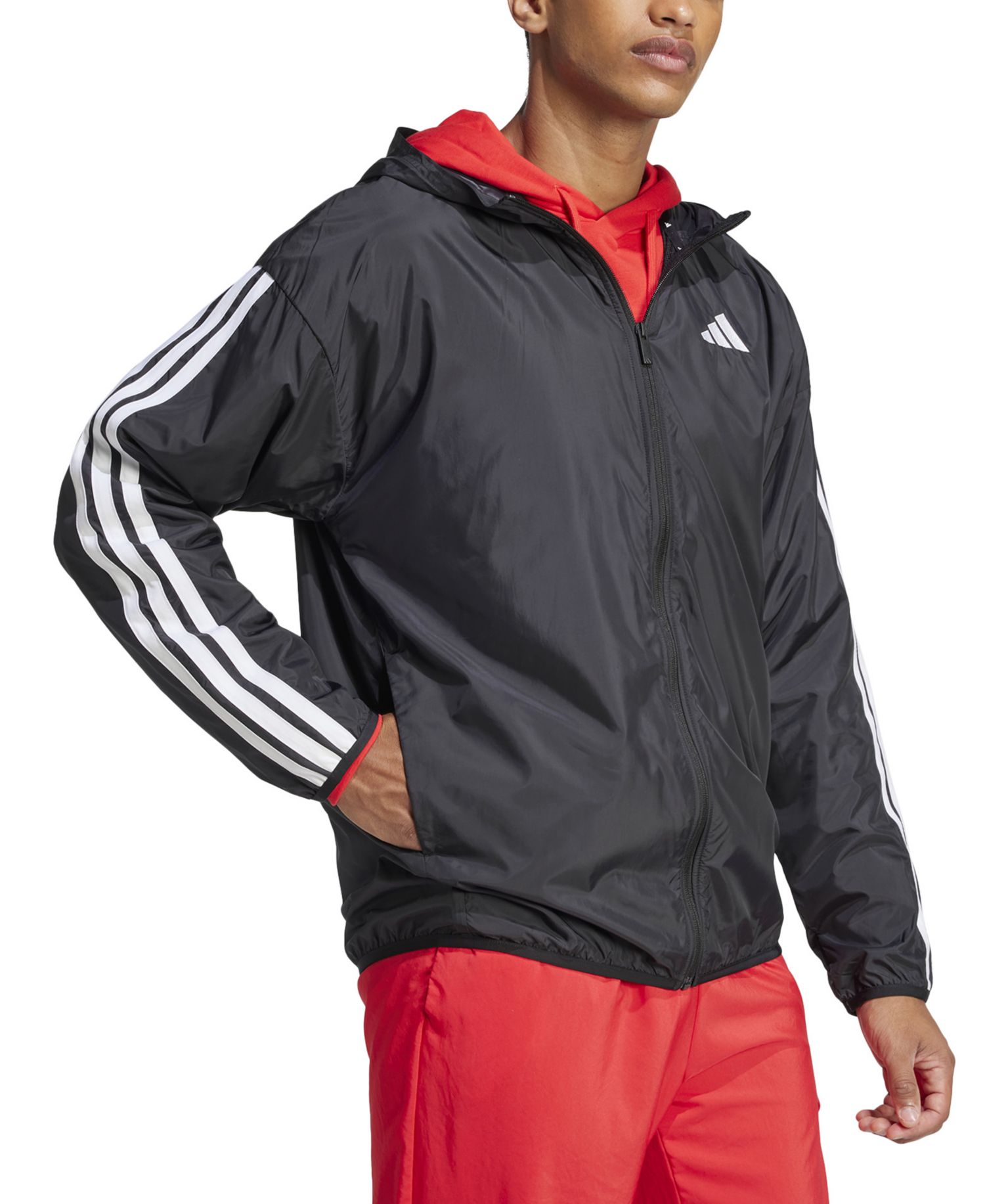 Men's Essential Three-Stripes Woven Windbreaker