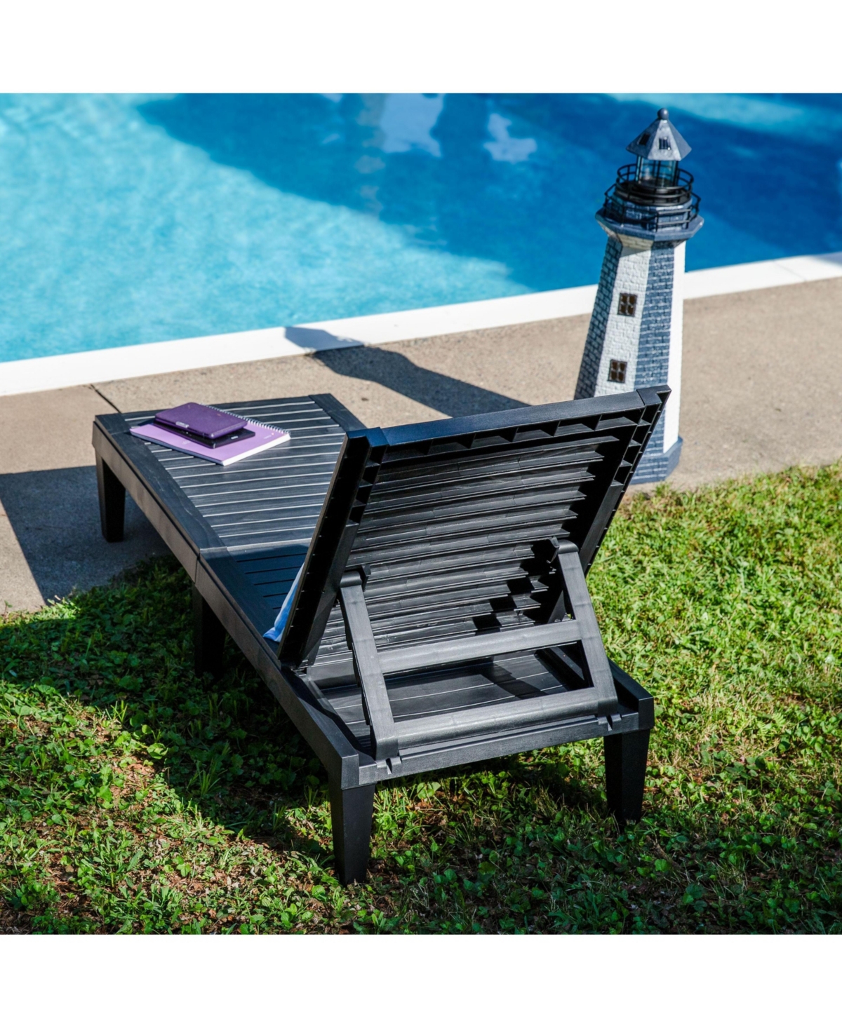 5-Position Adjustable Sun Lounger Polypropylene Resin