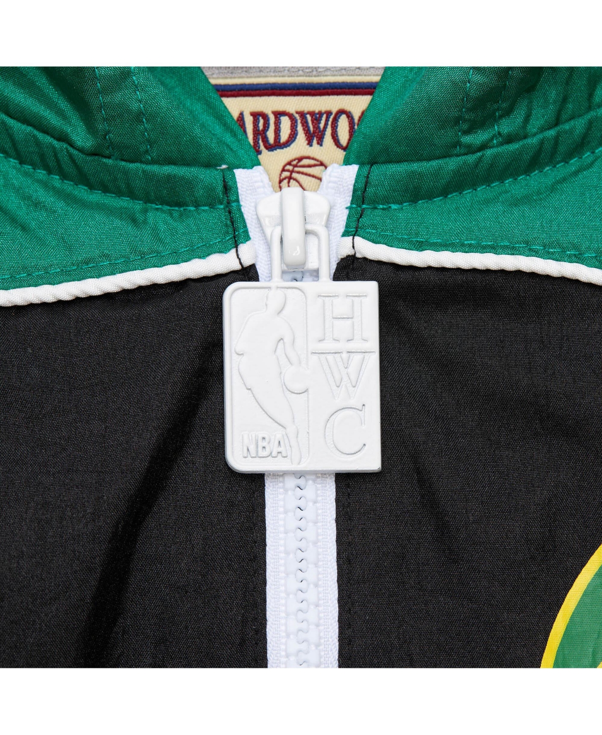 Mitchell & Ness Men's Black Boston Celtics Hardwood Classics Big Shot Premium Full-zip Windbreaker Jacket In Black