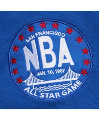 Men's Heather Gray Golden State Warriors Hardwood Classics All Over 4.0 Pullover Sweatshirt