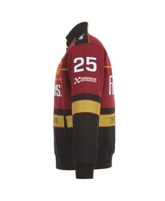 Men's Maroon/Black Tim Richmond Folgers Twill Uniform Full-Snap Jacket