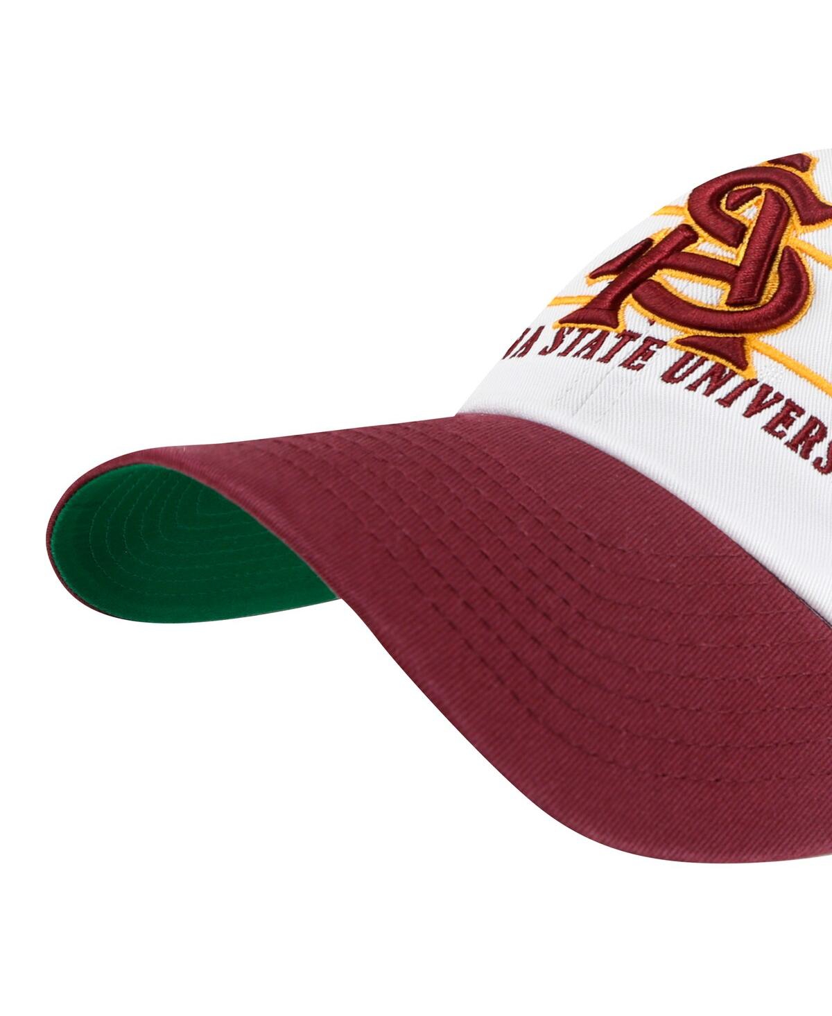 47 Brand Men's White Arizona State Sun Devils Gridiron Clean Up Adjustable Hat In White