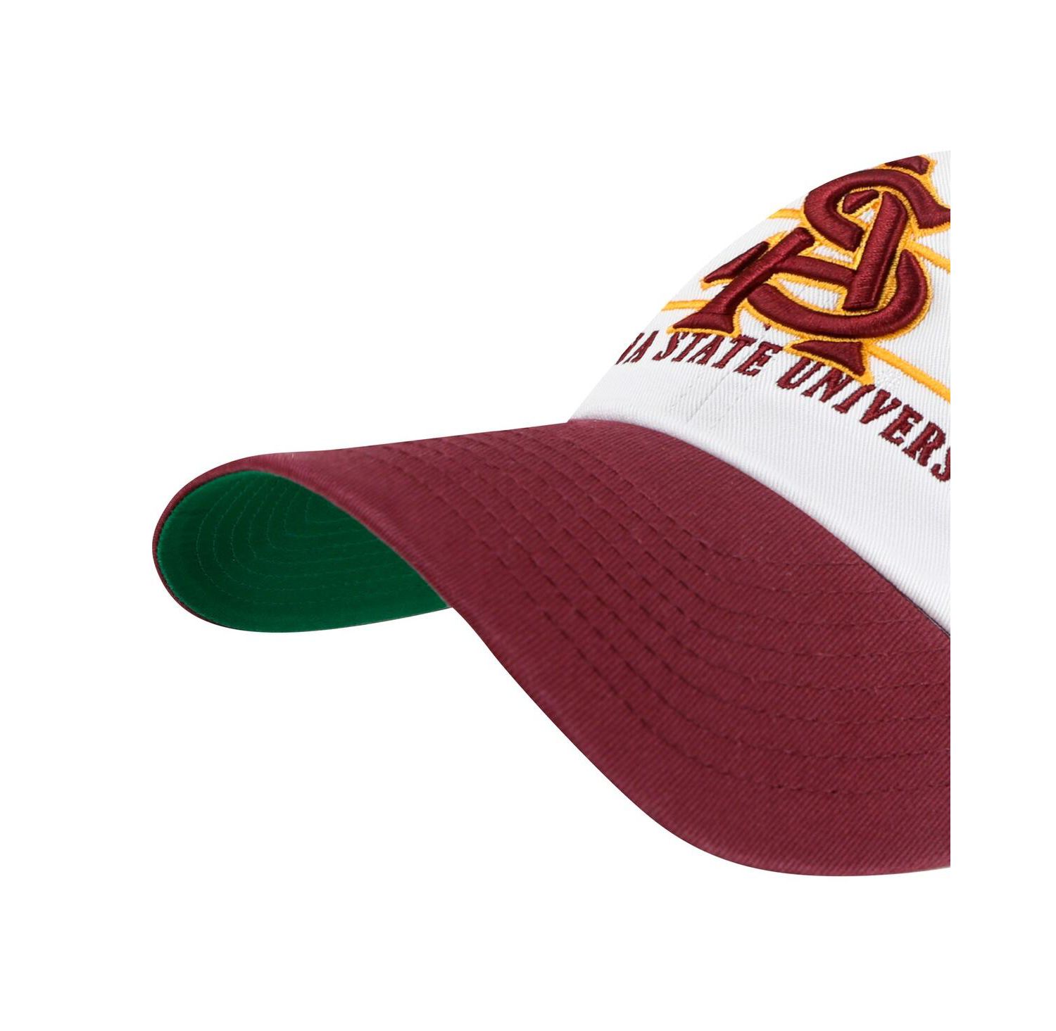 Men's White Arizona State Sun Devils Gridiron Clean Up Adjustable Hat