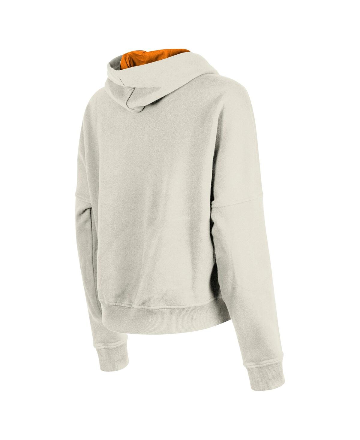 NEW ERA WOMEN'S CREAM TAMPA BAY BUCCANEERS 3RD DOWN HISTORIC PULLOVER HOODIE 