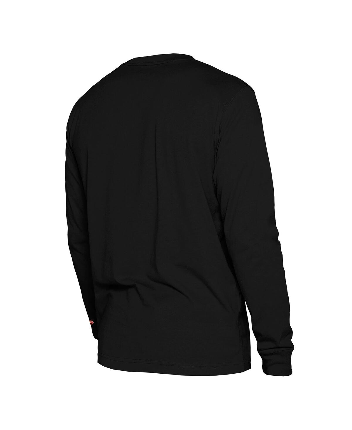 NEW ERA MEN'S BLACK DETROIT PISTONS 2024/25 CITY EDITION LONG SLEEVE T-SHIRT 