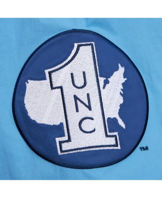 Men's Navy/Carolina Blue North Carolina Tar Heels Throw It Back Vintage Logo Full-Zip Jacket