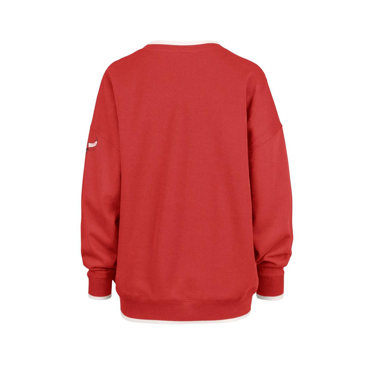 Women's Red Chicago Bulls Rise Pack Daze '80s Oversized Pullover Sweatshirt