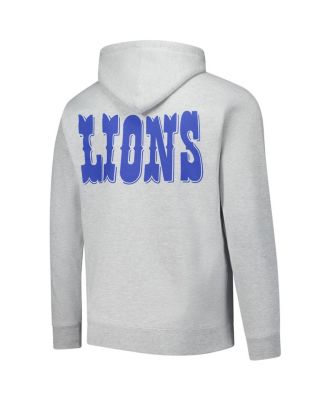 Men's Heather Gray Calvin Johnson Detroit Lions Hall of Fame Player Graphic Pullover Hoodie