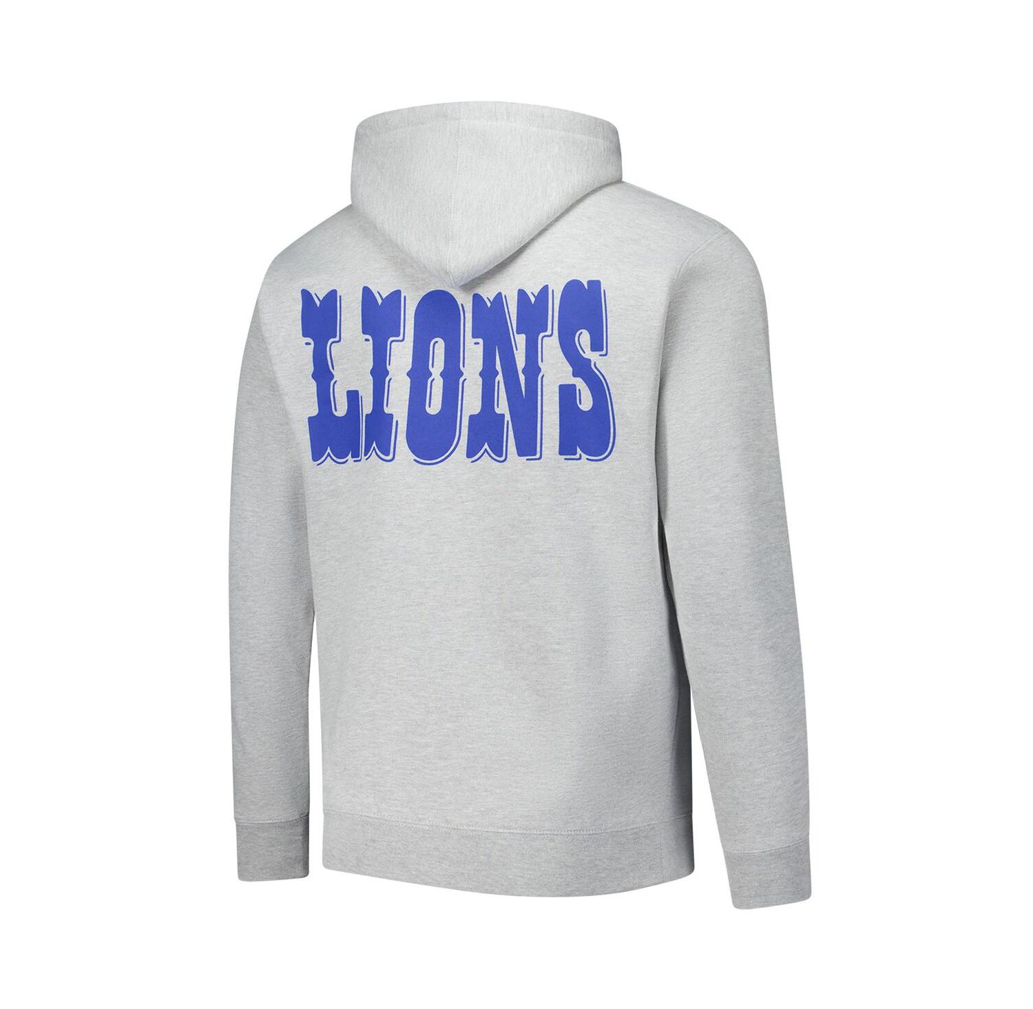 Men's Heather Gray Calvin Johnson Detroit Lions Hall of Fame Player Graphic Pullover Hoodie