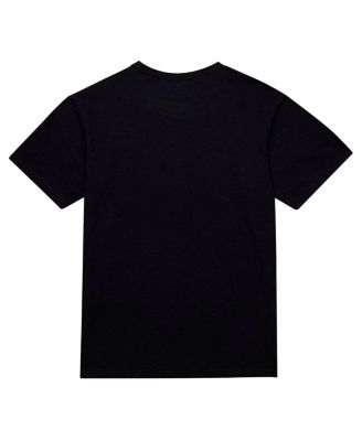 Men's Black Boston Celtics Hardwood Classics Felt Applique Slub T-Shirt