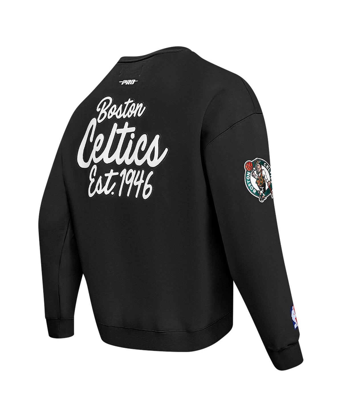 Shop Pro Standard Men's Black Boston Celtics Paint The City Drop Shoulder Sweatshirt