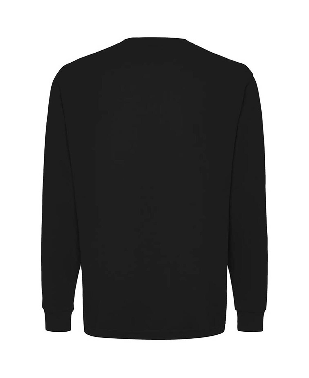 Sportiqe Men's And Women's Black Boston Celtics Wales Heavyweight Pocket Long Sleeve T-shirt In Black