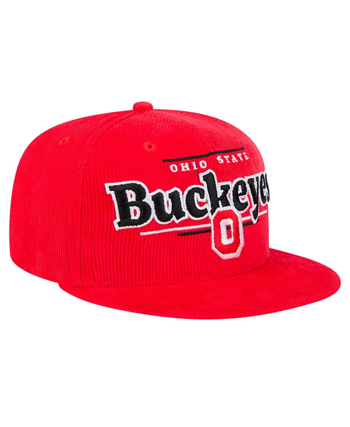 New Era Men's Scarlet Ohio State Buckeyes Display 9fifty Snapback Hat In Scarlet