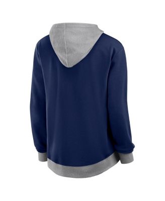 Women's Navy Dallas Cowboys Hit It Full-Zip Hoodie